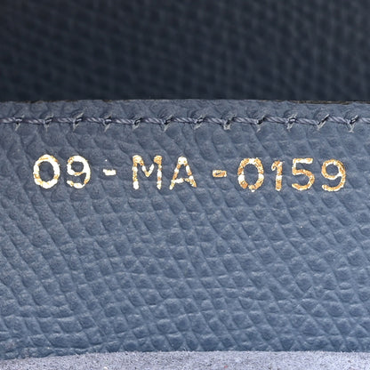 Christian Dior Grained Calfskin Saddle Bag Denim Blue 7 of 14