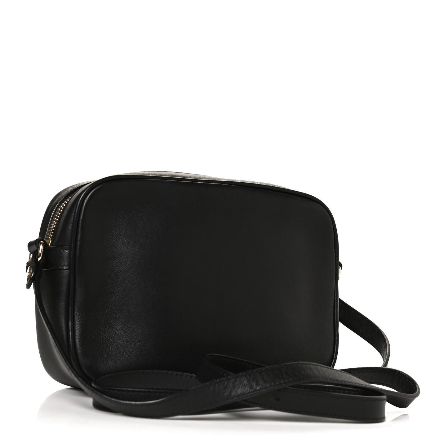 Calfskin Palazzo Medusa Camera Bag Black