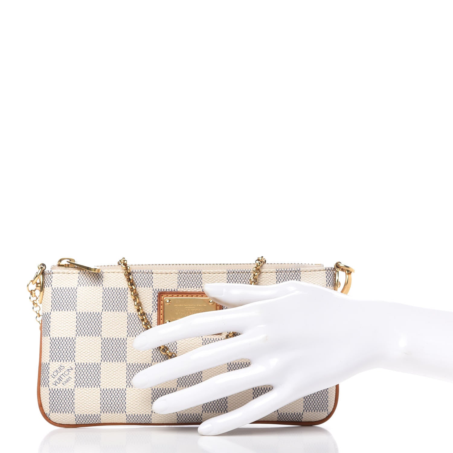 Louis Vuitton Damier Azur Pochette Milla MM 2 of 9