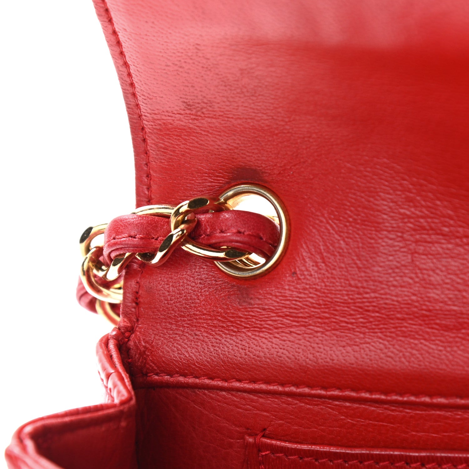 Chanel Alligator Mini Rectangular Flap Red 12 of 15
