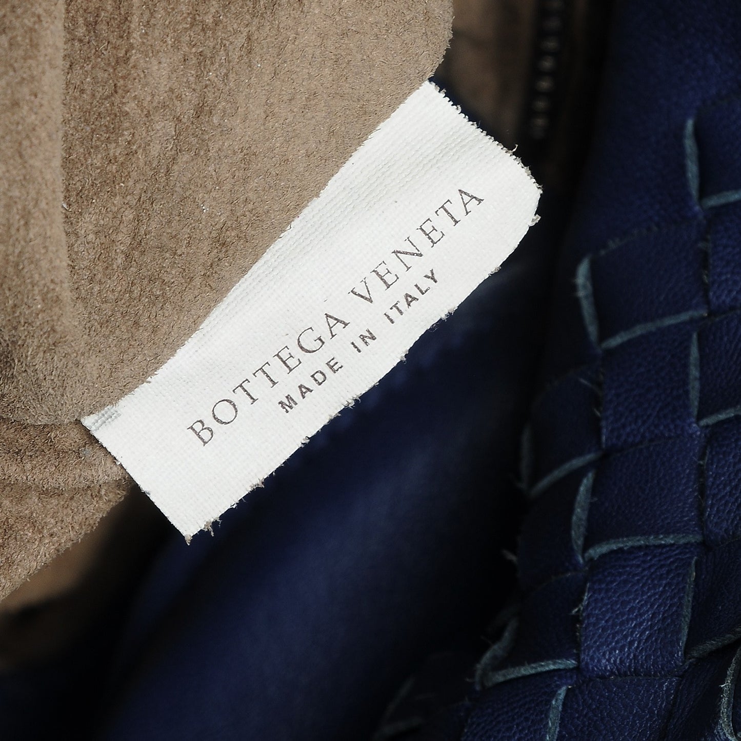 Nappa Intrecciato Large Tote Sapphire