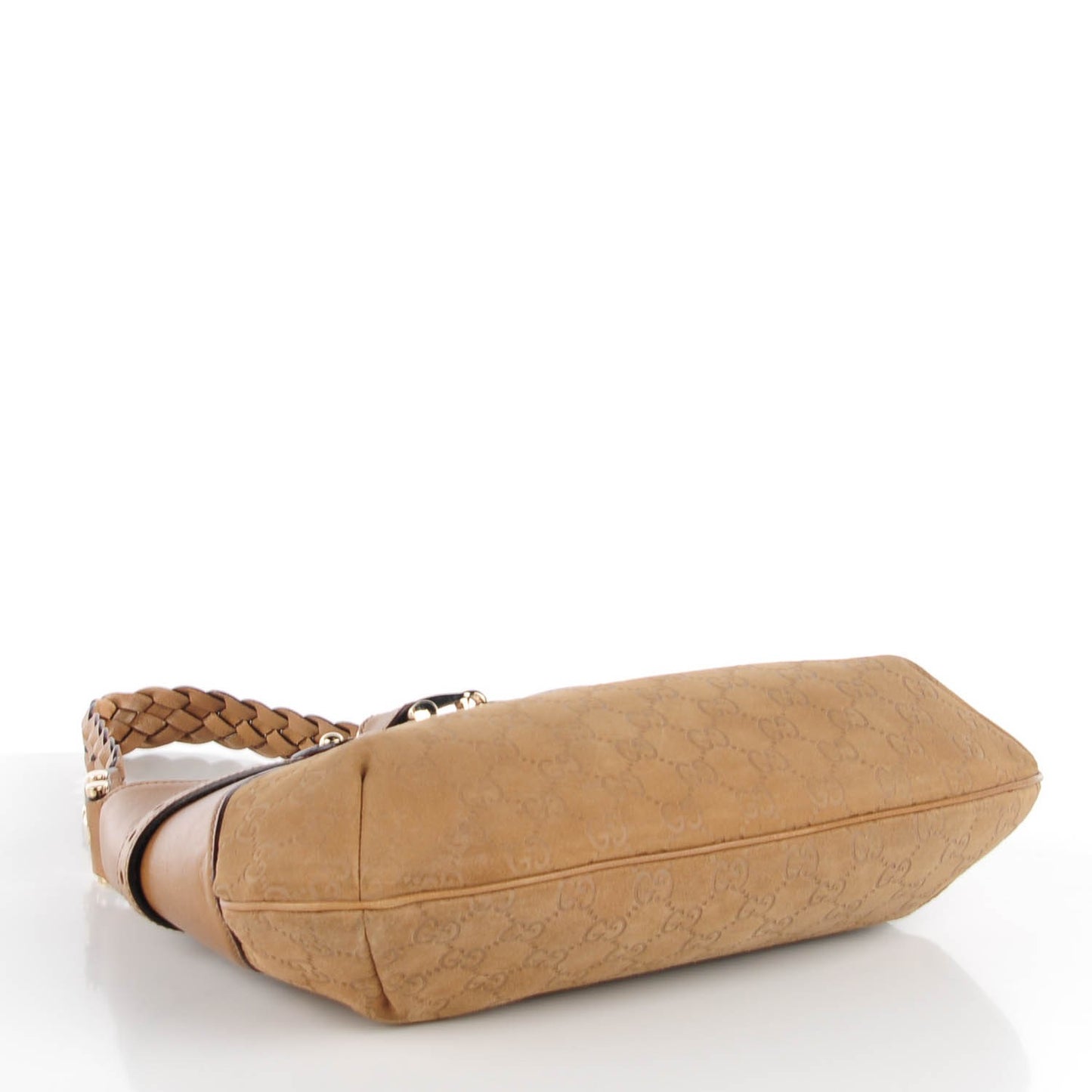Suede Guccissima Pelham Hobo Light Brown