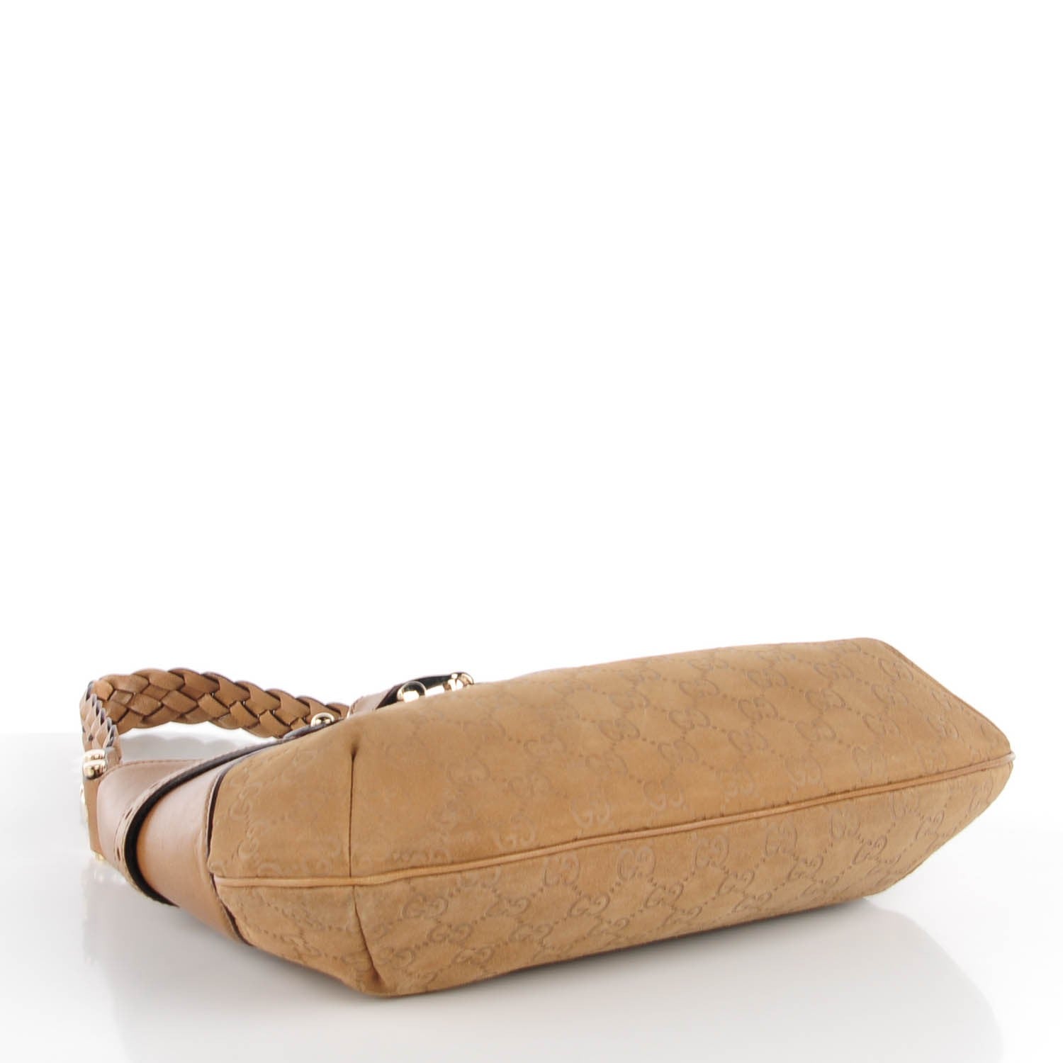 Gucci Suede Guccissima Pelham Hobo Light Brown 4 of 7