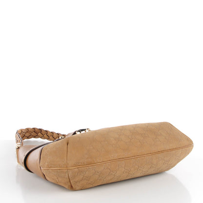 Gucci Suede Guccissima Pelham Hobo Light Brown 4 of 7
