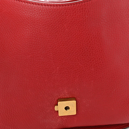 Gucci Cellarius Calfskin Feline GG Marmont Flap Shoulder Bag Vulcanic Red 11 of 13