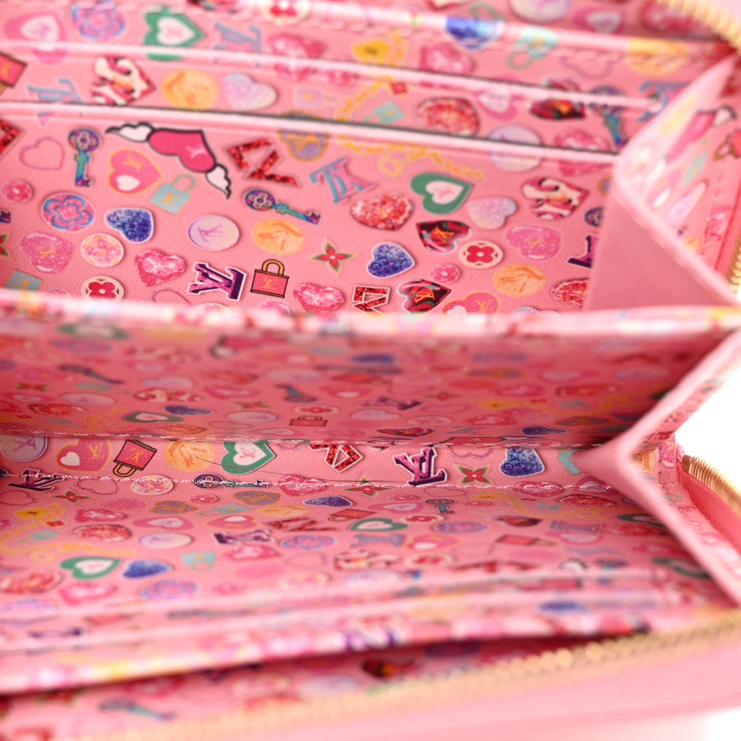 Louis Vuitton Vernis Valentine's Day Zippy Coin Purse Mochi Pink 5 of 9