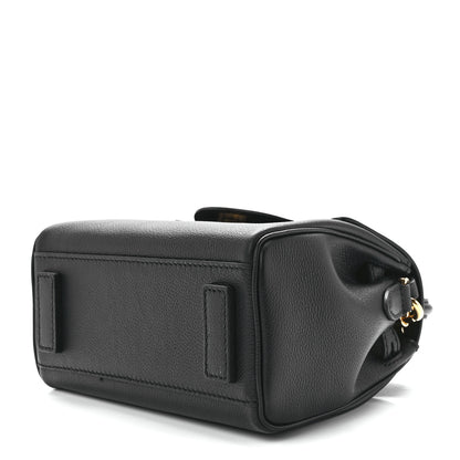 Versace Grained Calfskin Small La Medusa Top Handle Bag Black 9 of 11