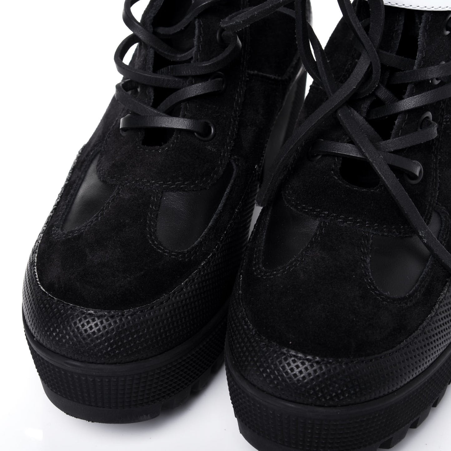 Suede Calfskin Laureate Platform Desert Boots 40 Black