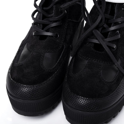 Louis Vuitton Suede Calfskin Laureate Platform Desert Boots 40 Black 9 of 11