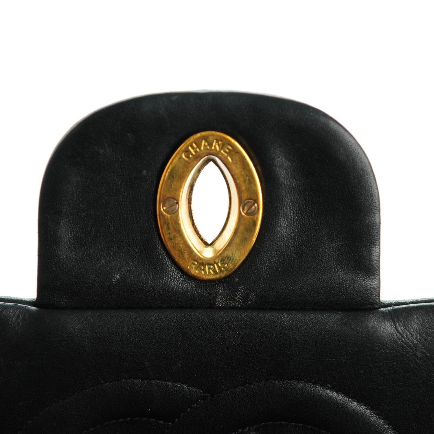 Chanel Lambskin Quilted XL Jumbo Single Flap Black 8 of 9