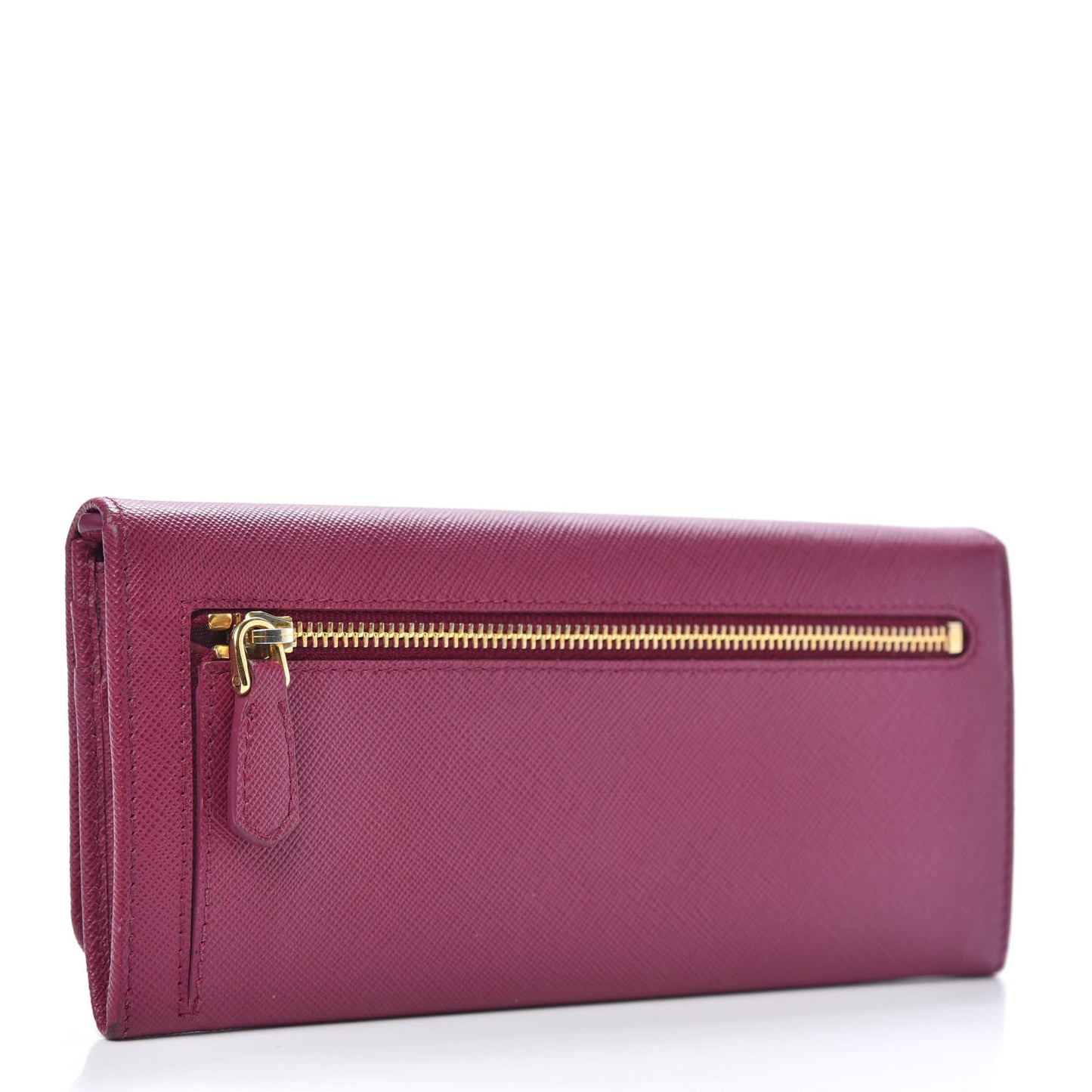 Saffiano Metal Continental Flap Wallet Ametista