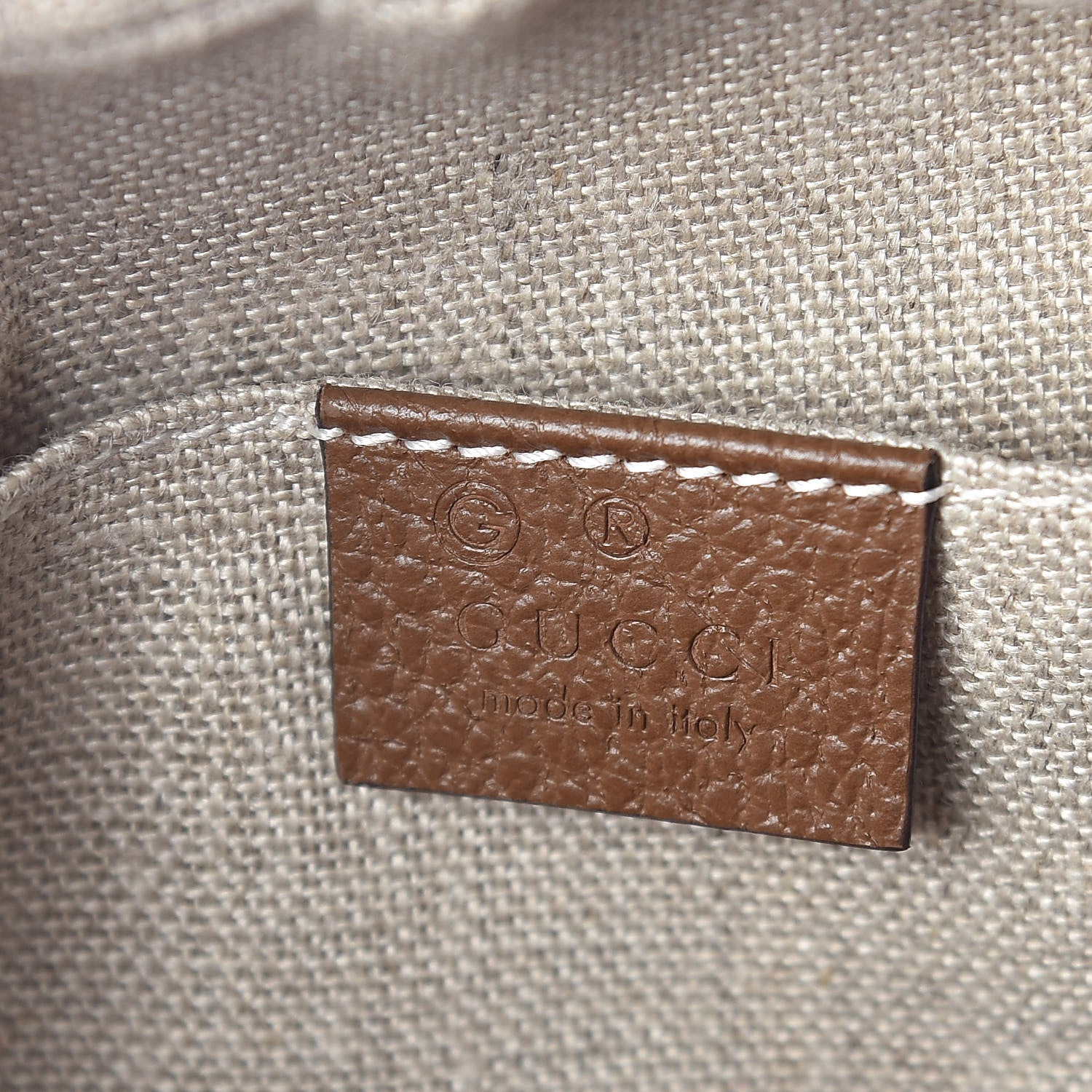 Gucci Monogram Mini Bree Messenger Bag Beige Tabacco 6 of 9