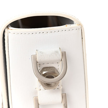 Off-White Calfskin Diag Striped Belt Bag Crossbody White Black 15 of 18