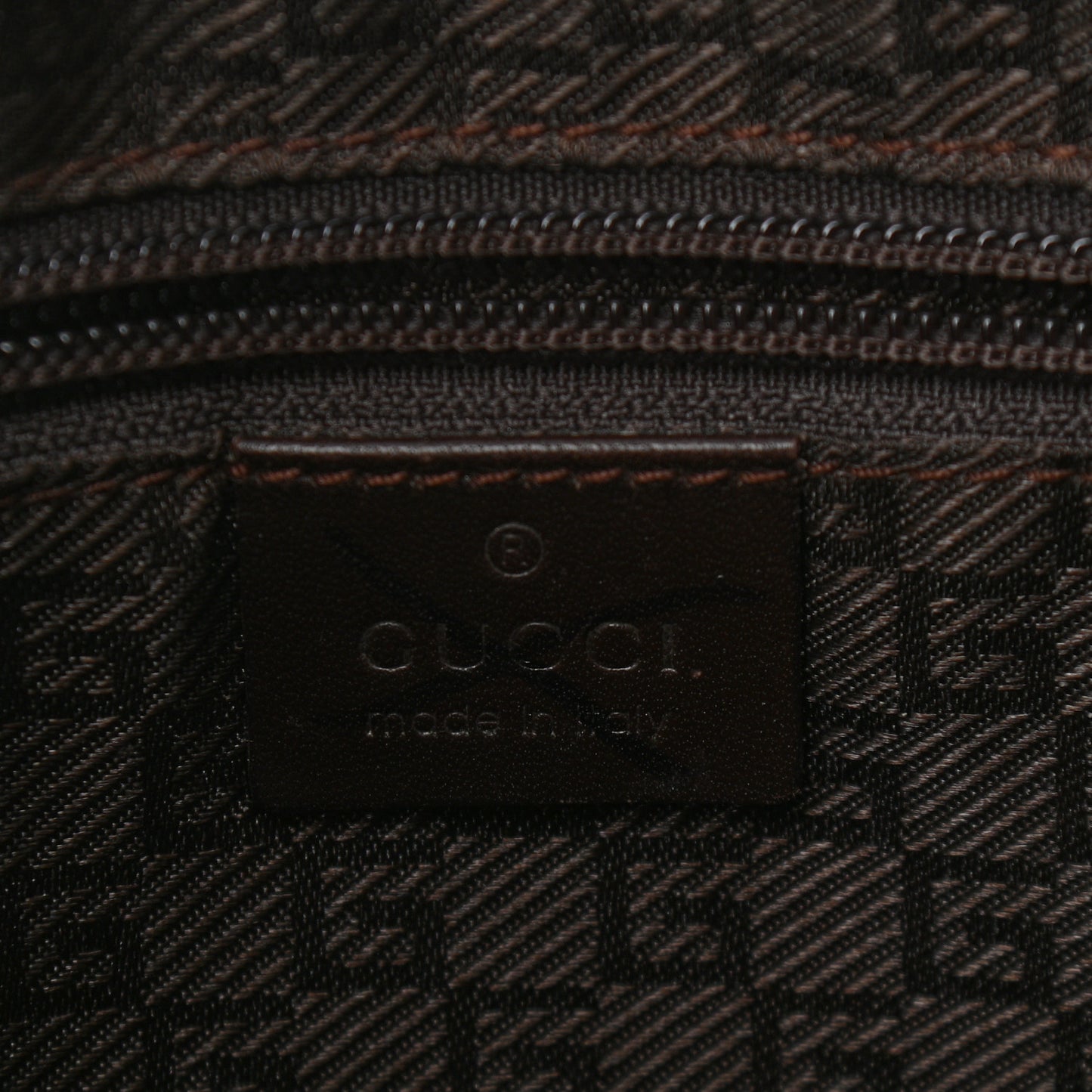 Canvas Monogram Shoulder Bag Beige