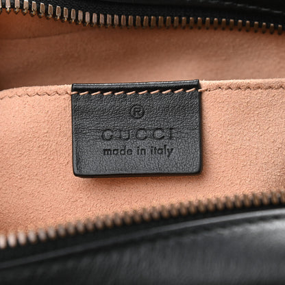 Gucci Calfskin Matelasse Small GG Marmont Chain Shoulder Bag Black 6 of 10
