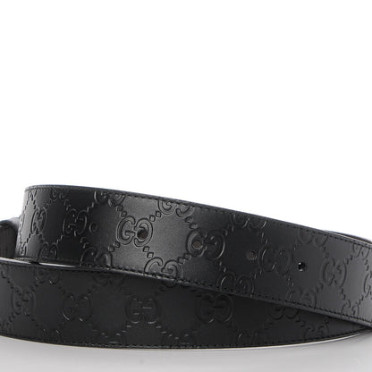 Gucci Guccissima Interlocking G Reversible Belt 90 36 Black Brown 4 of 5