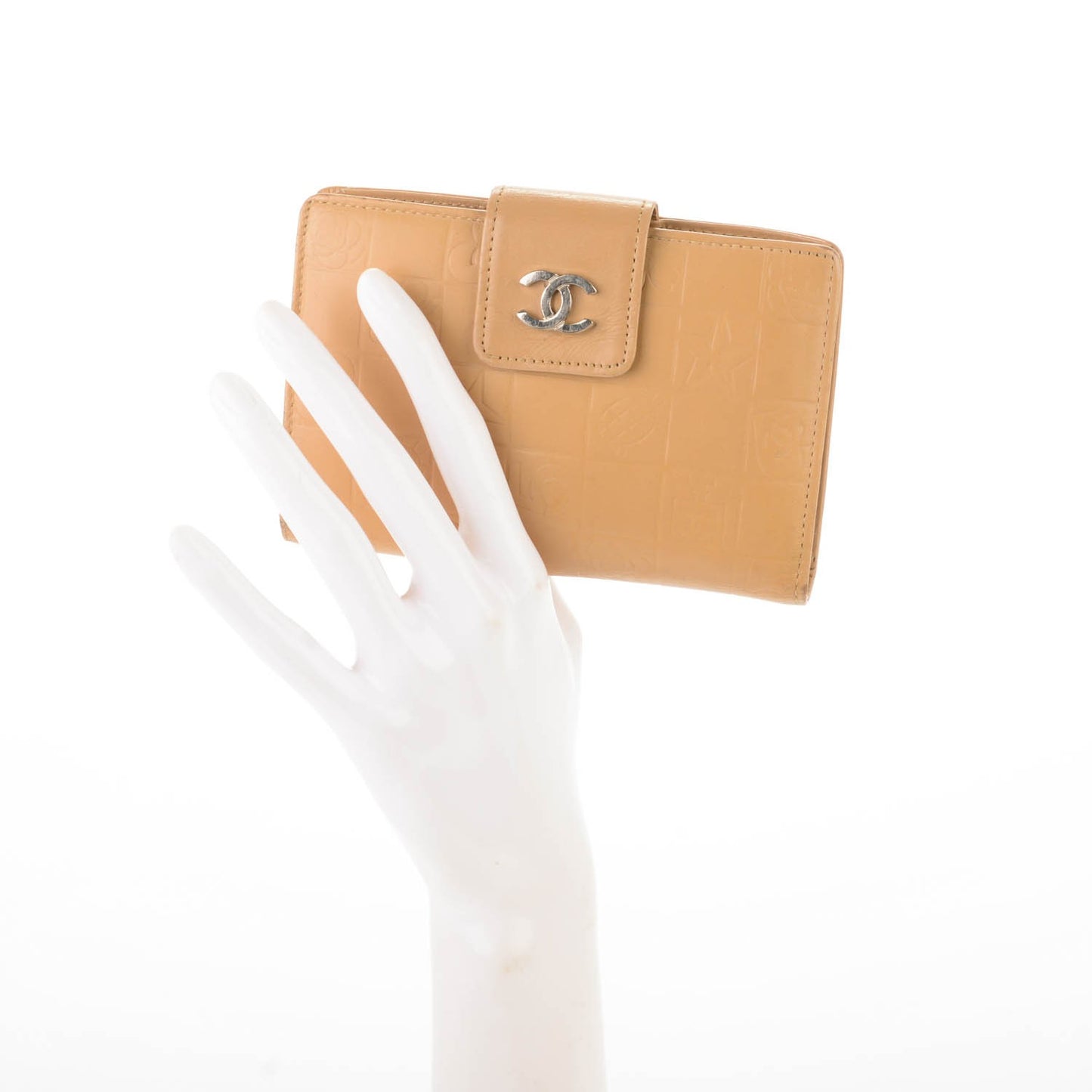 Lambskin Precious Symbols Wallet Beige