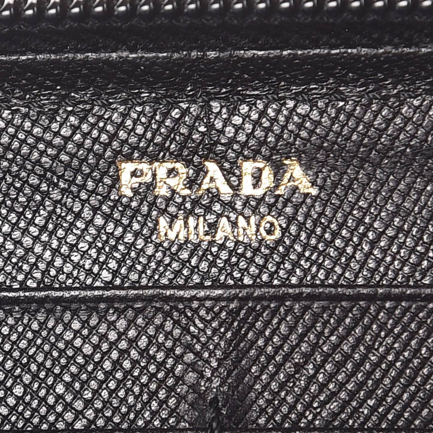 Saffiano Zip Around Wallet Black