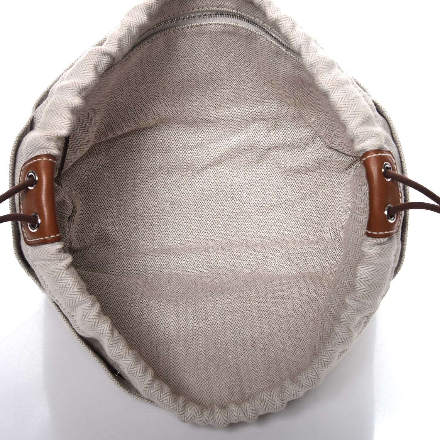 Hermes Canvas Barenia Fourbi 25 MM Pouch Naturel Fauve 5 of 6