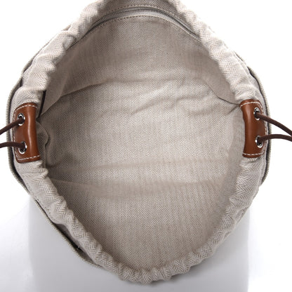 Hermes Canvas Barenia Fourbi 25 MM Pouch Naturel Fauve 5 of 6