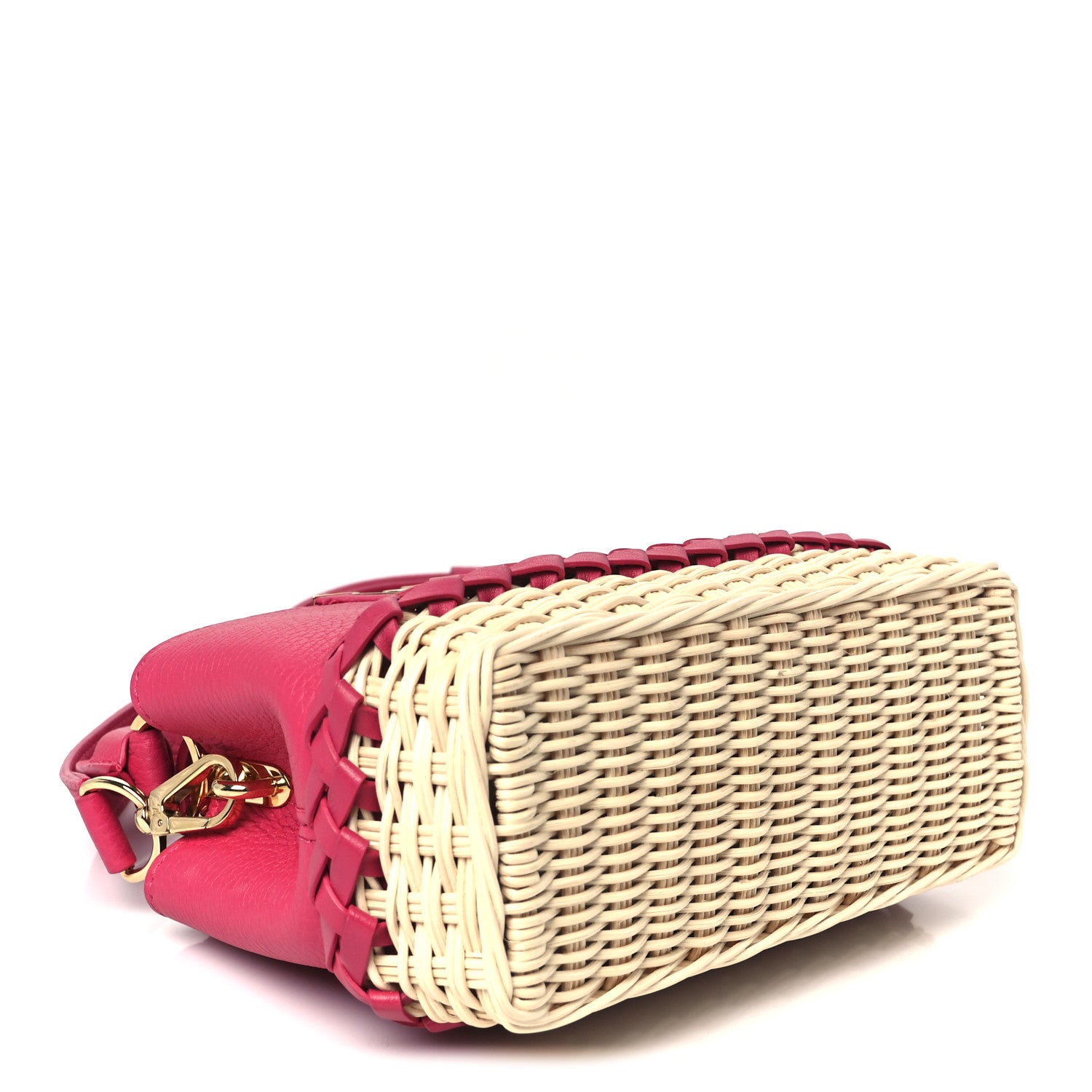 Louis Vuitton Rattan Taurillon Capucines Mini Magenta 4 of 10