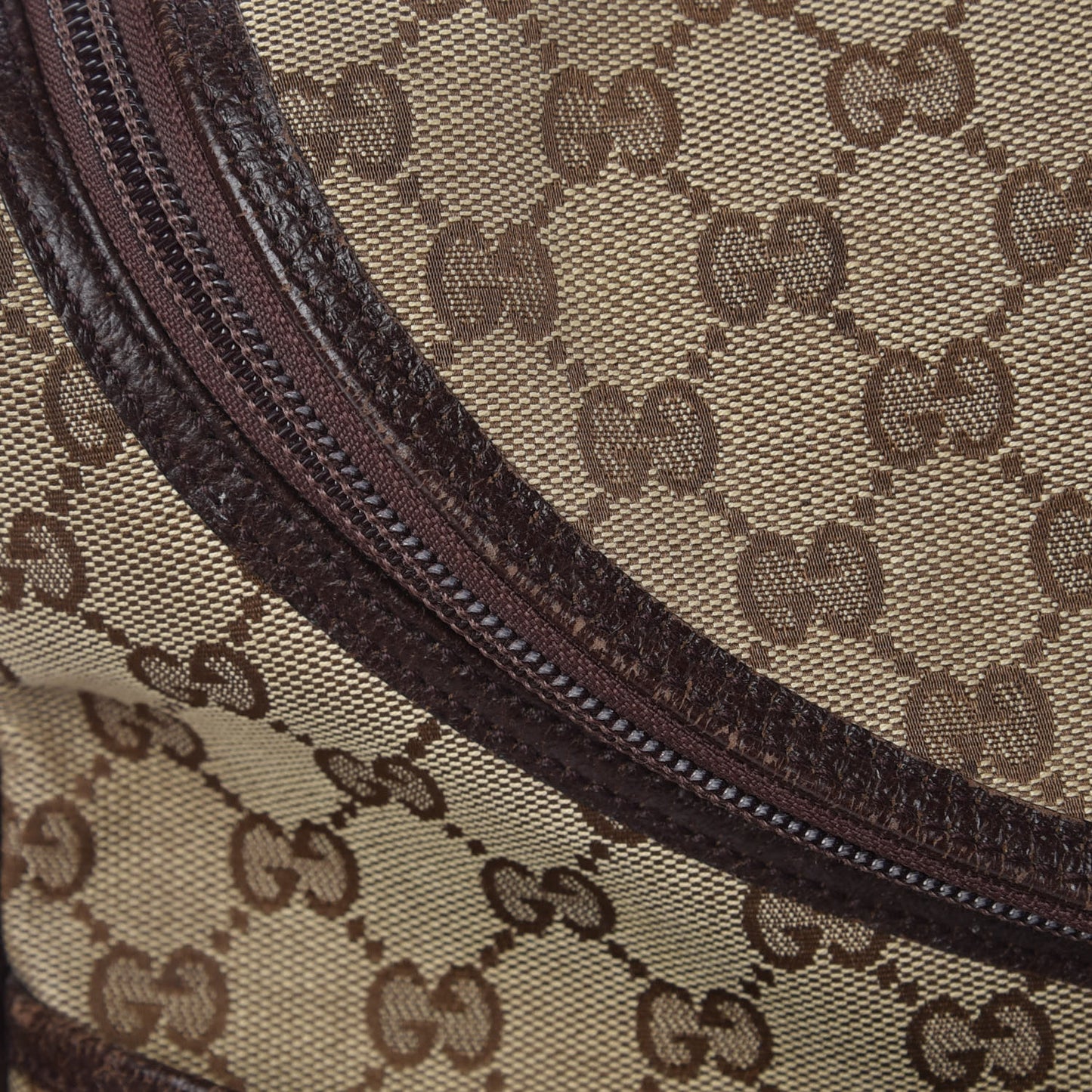 Monogram Natural Pigskin Large Diaper Bag Beige Ebony Cocoa Dark Chocolate