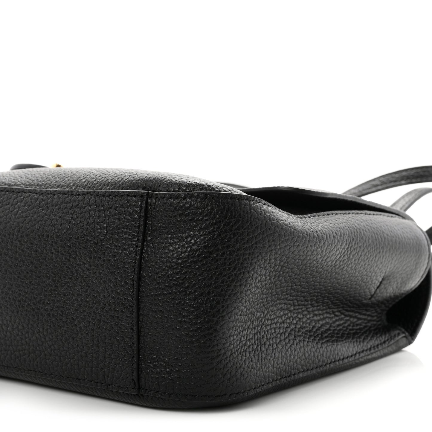 Grained Calfskin Small Souplissimo Maxi Flap Black