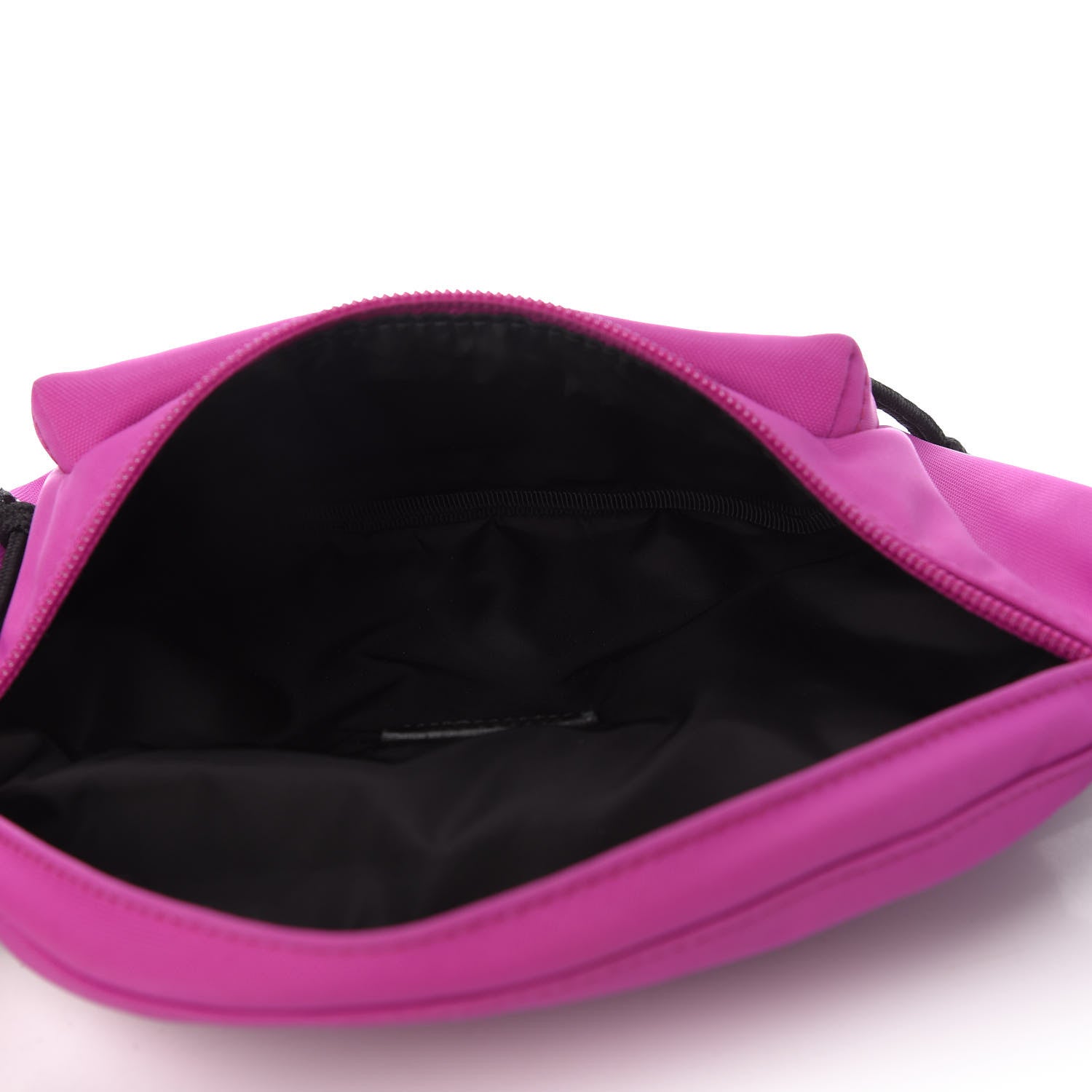 Balenciaga Sport Nylon Logo Embroidered Small Wheel Beltpack Fuchsia Black 5 of 9