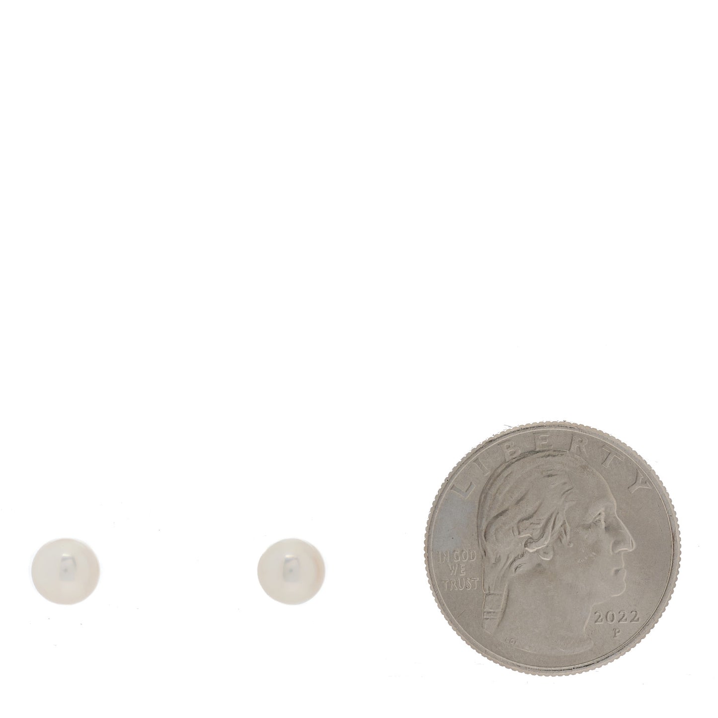 18K White Gold Akoya Pearl 6-6.5mm Earrings