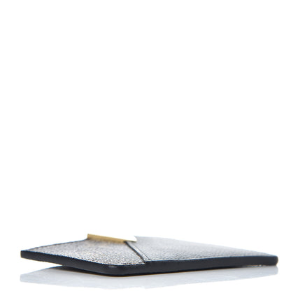 Louis Vuitton Monogram Calfskin Kimono Card Holder Black 4 of 7