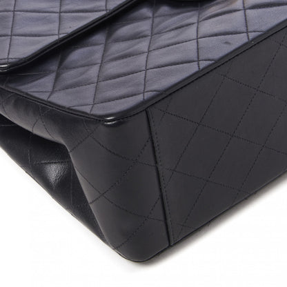 Chanel Lambskin Quilted XL Jumbo Single Flap Black 7 of 10