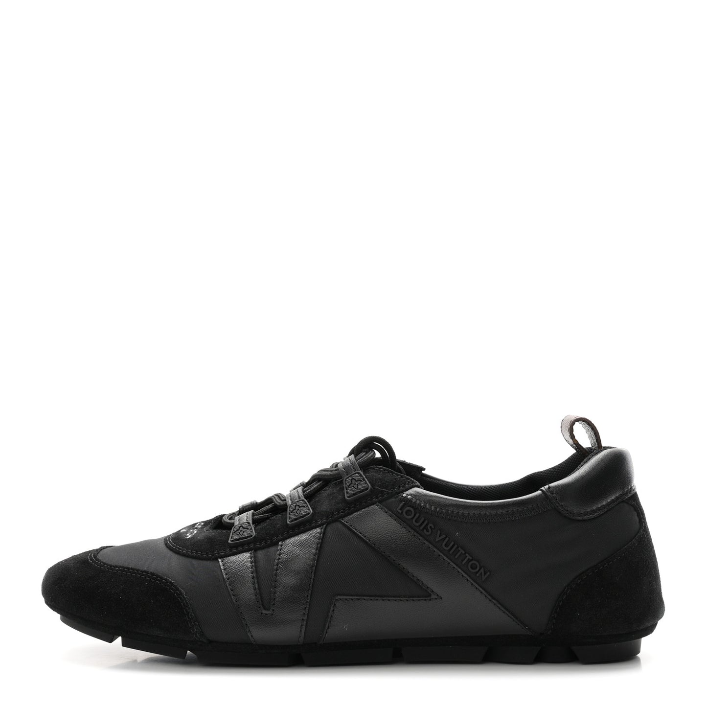Suede Calfskin LV Sneakerina 39.5 Black