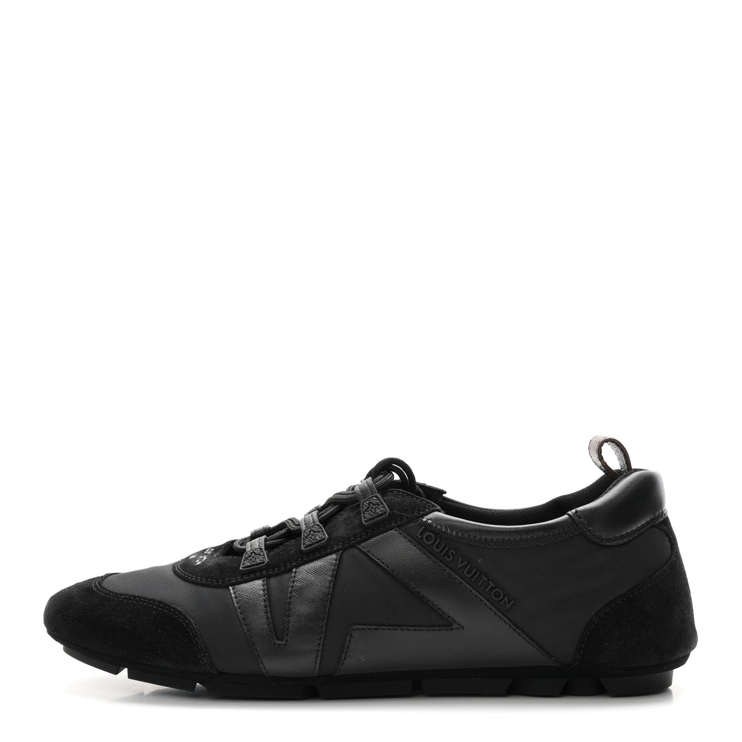 Louis Vuitton Suede Calfskin LV Sneakerina 39.5 Black 1 of 10