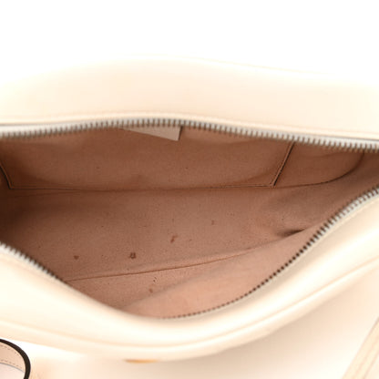 Gucci Calfskin Matelasse Small GG Marmont Chain Shoulder Bag White 5 of 10