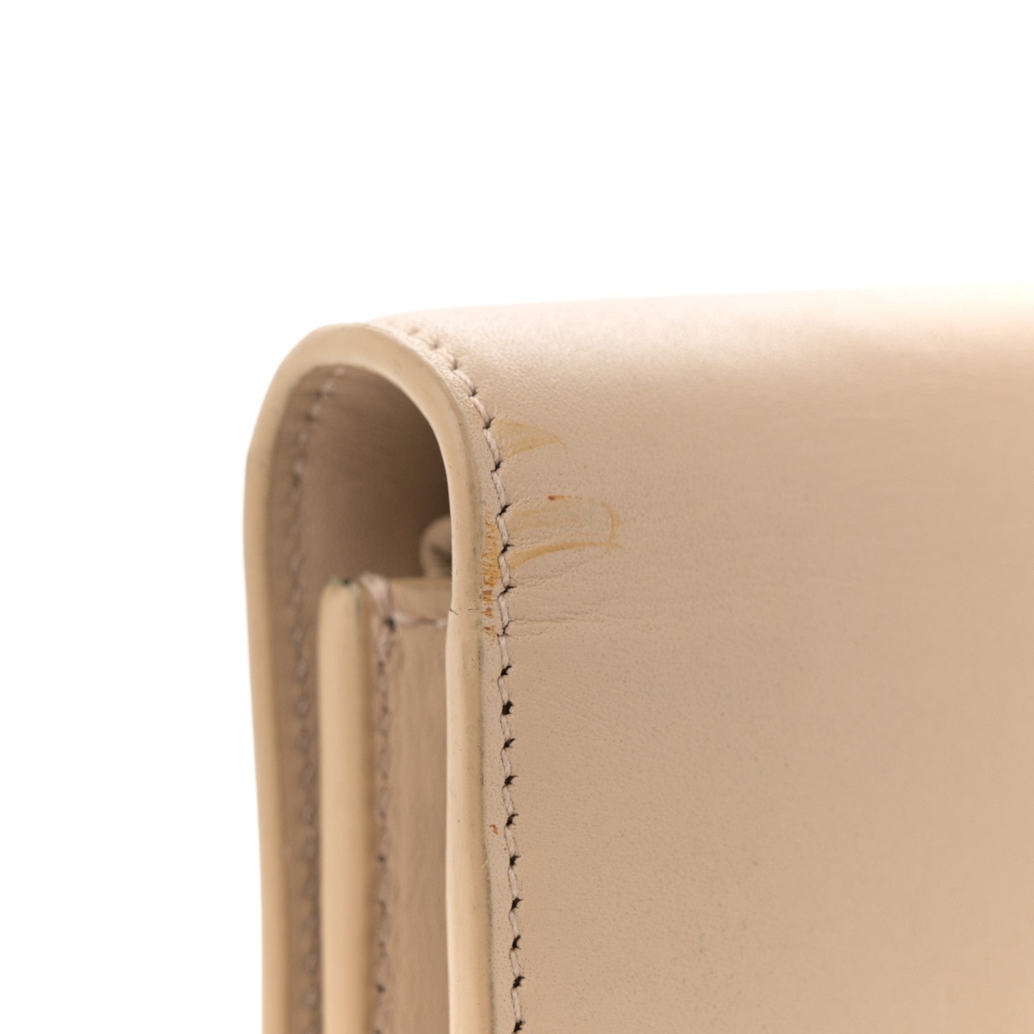 Saint Laurent Smooth Calfskin Classic Monogram Kate Tassel Chain Wallet Dark Beige 11 of 17