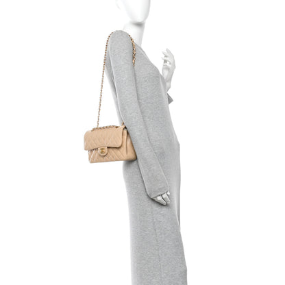 Chanel Caviar Quilted Small Double Flap Beige 2 of 10