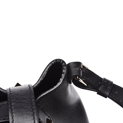 Valentino Garavani Vitello Rockstud Bucket Bag Black 7 of 12