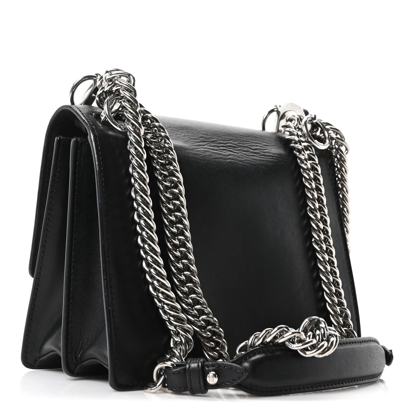 Vitello Liberty Fun Fair Metal Studded Small Kan I Shoulder Bag Black Multicolor