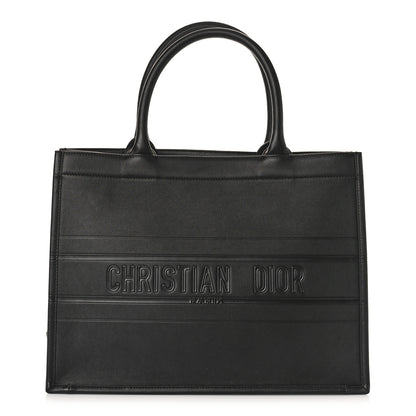 Christian Dior Calfskin Embossed Medium Book Tote Black 1 of 9
