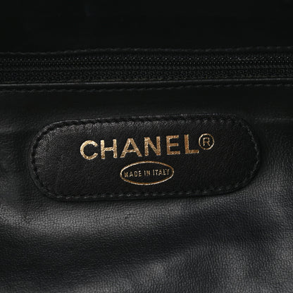 Chanel Calfskin Stitched XL Weekender Black 9 of 14