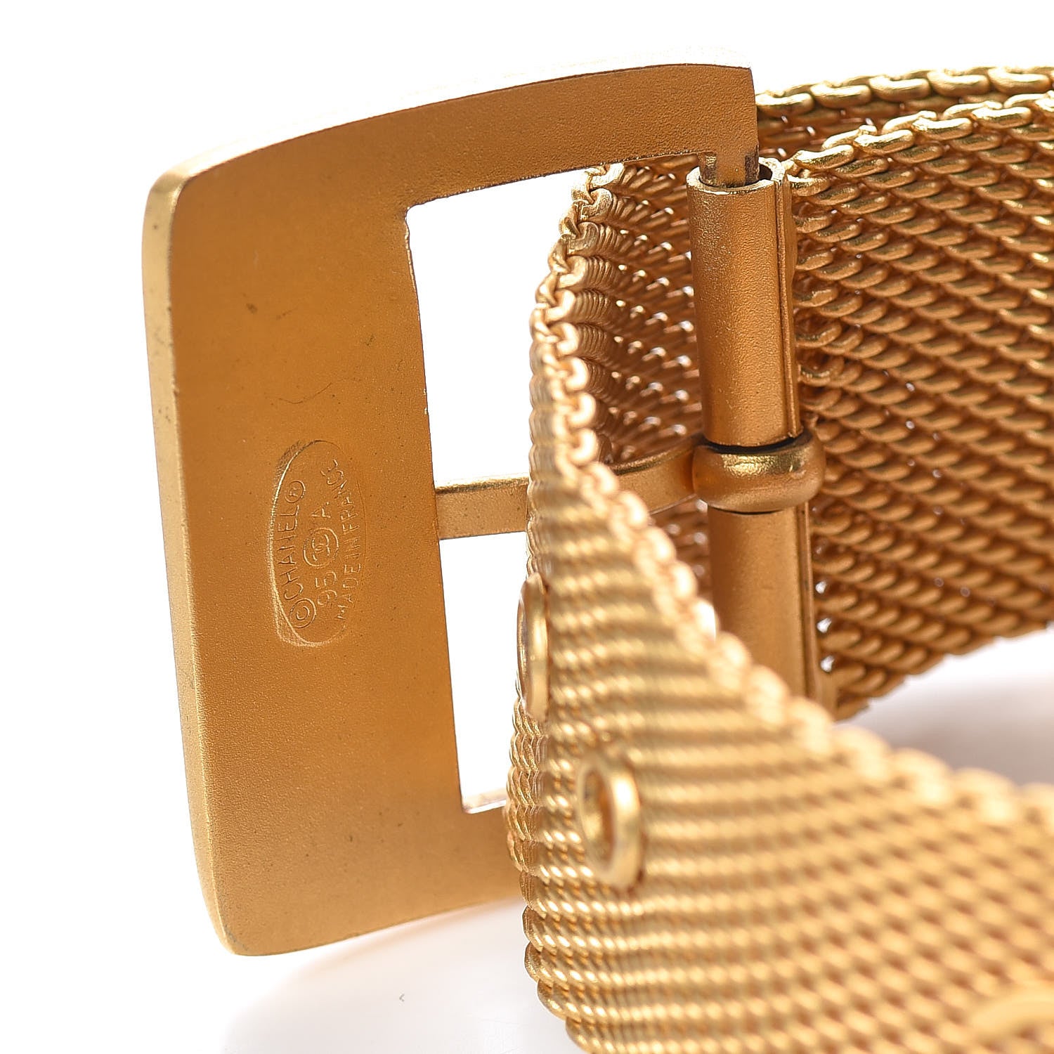 Chanel Metal Mesh Bracelet Gold 4 of 4