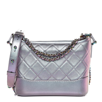 Chanel Iridescent Lambskin Calfskin Quilted Small Gabrielle Hobo Light Purple 1 of 13