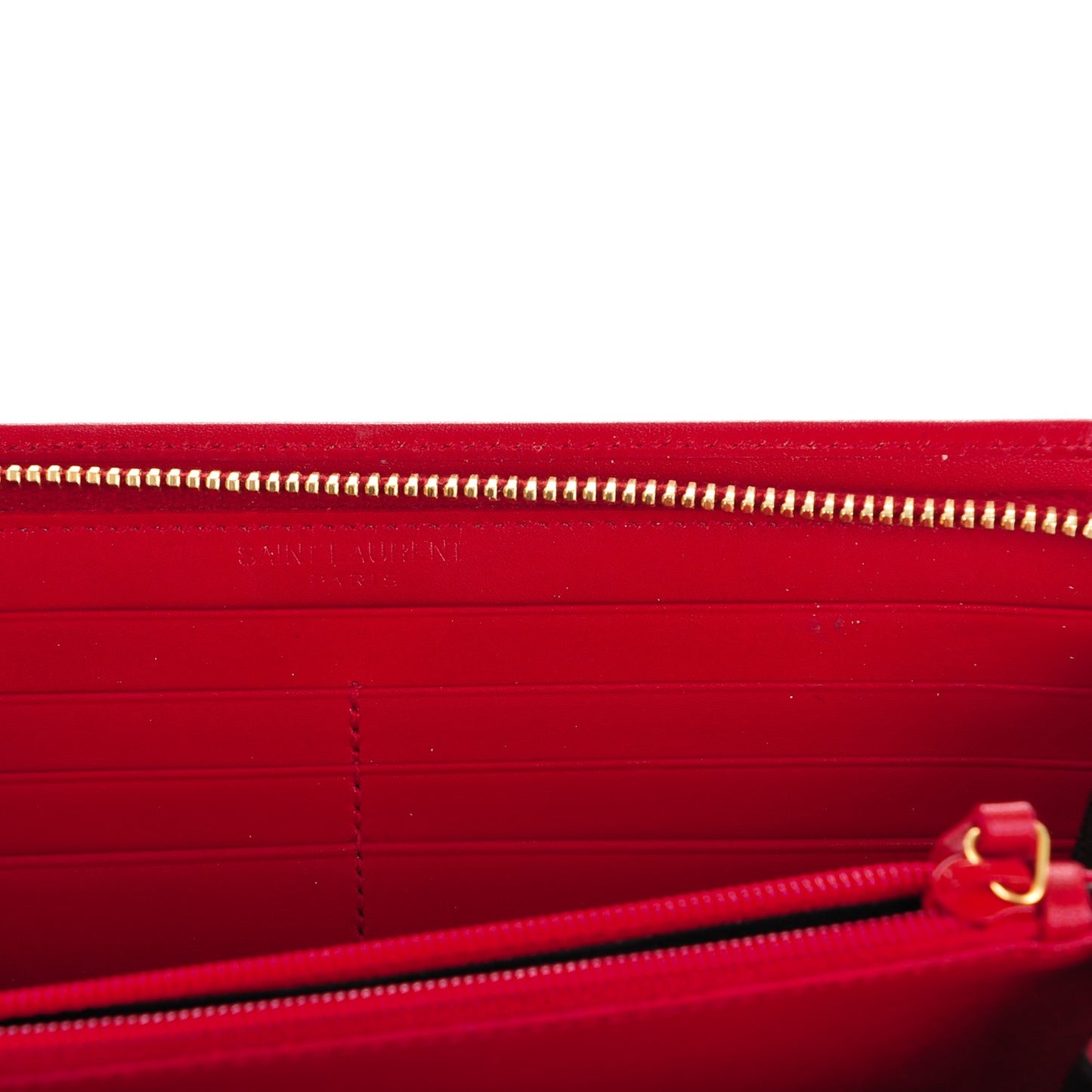 Calfskin Classic Zip Around Continental Wallet Rouge Orient