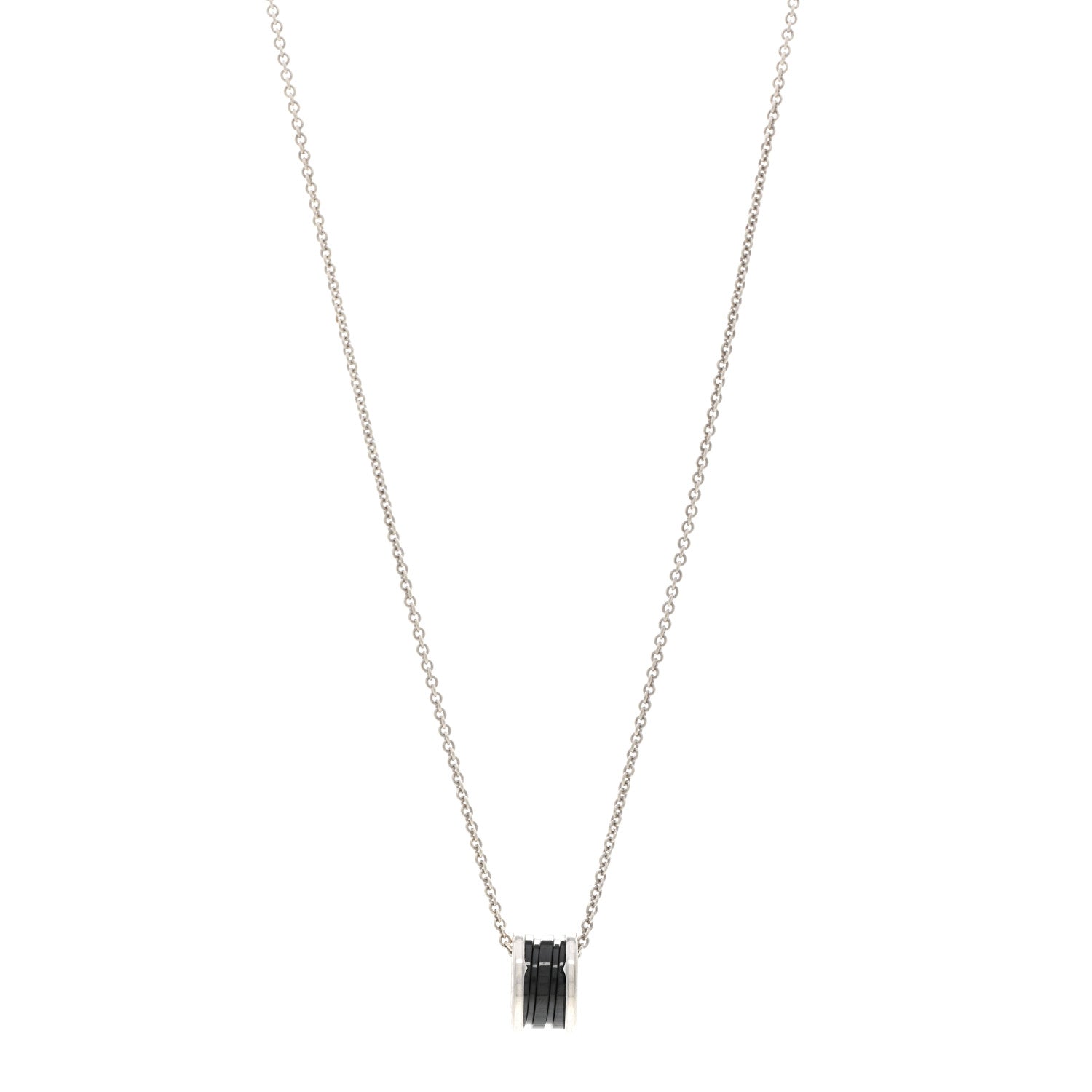 Bulgari Sterling Silver Ceramic Save The Children Pendant Necklace 1 of 4