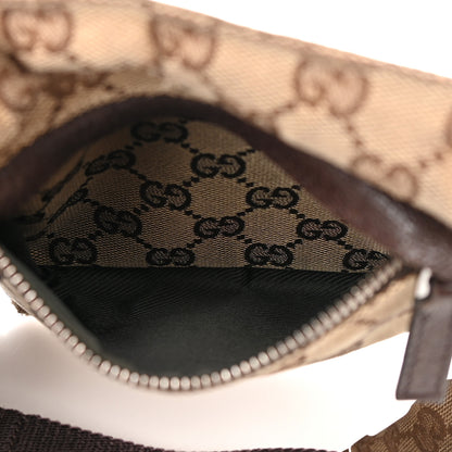 Gucci Monogram Double Pocket Belt Bag Dark Brown 7 of 17