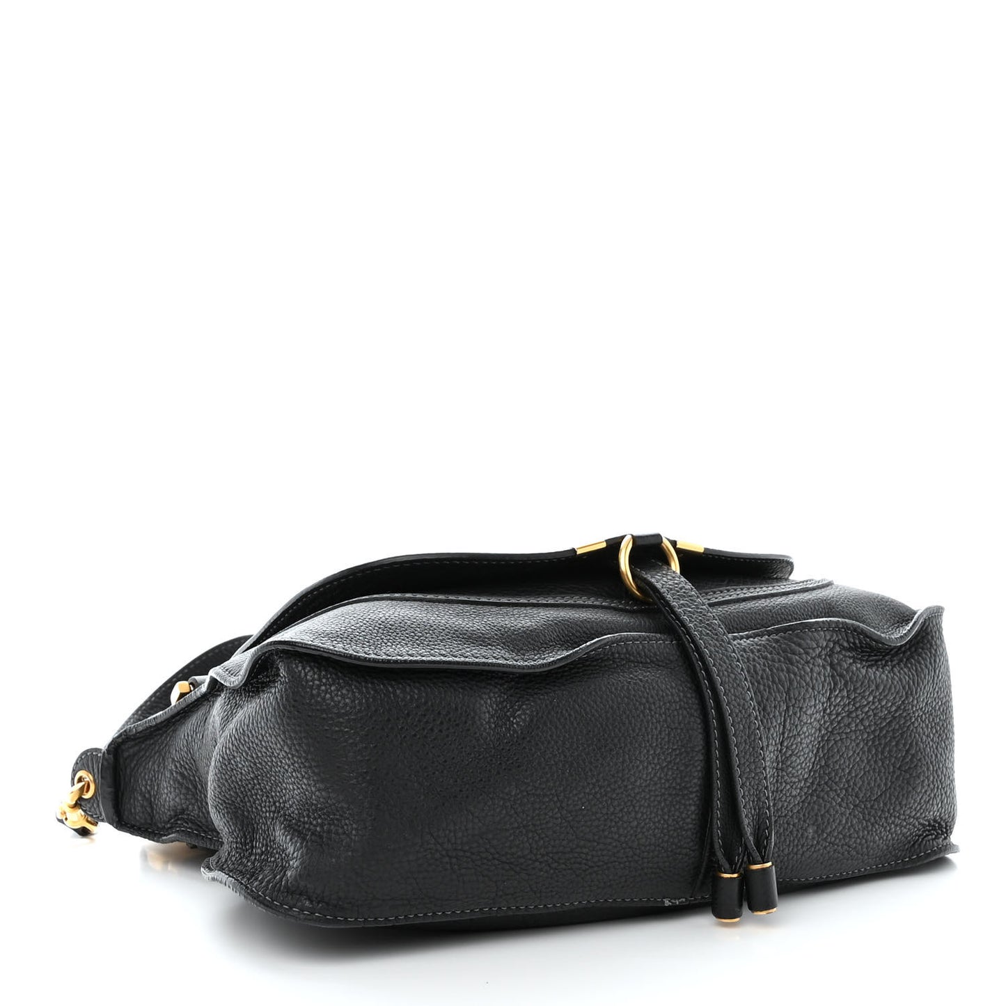 Calfskin Medium Marcie Satchel Black