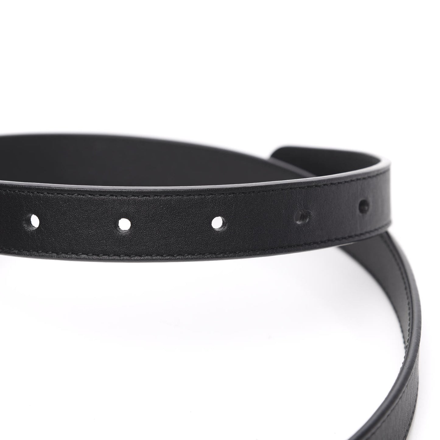 Calfskin Double G 20mm Belt 75 30 Black