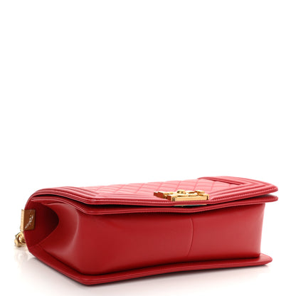 Chanel Lambskin Quilted Medium Boy Flap Red 4 of 11