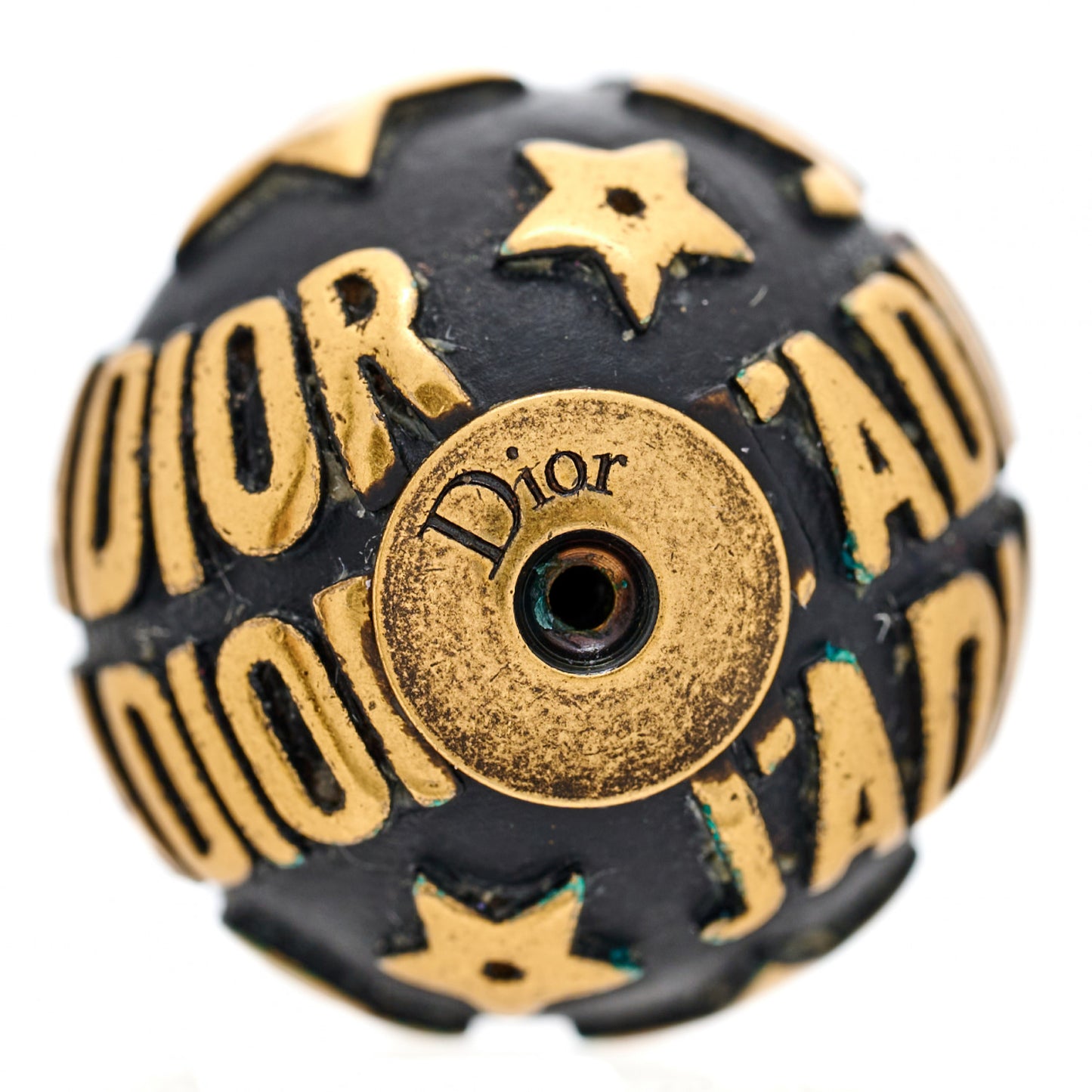 Metal J'Adior Mise En Dior Tribal Earrings Black