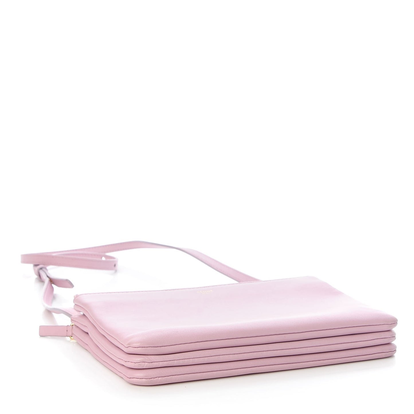 Lambskin Small Trio Crossbody Bag Pink